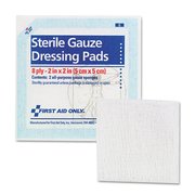 First Aid Only SmartCompliance Gauze Pads, 2 x 2, PK5 FAE-5000